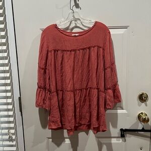 Chic Women's Coral Blouse